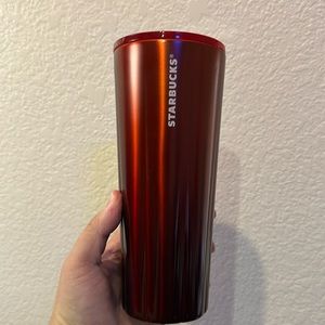 Starbucks Red Ombré Tumbler Metal